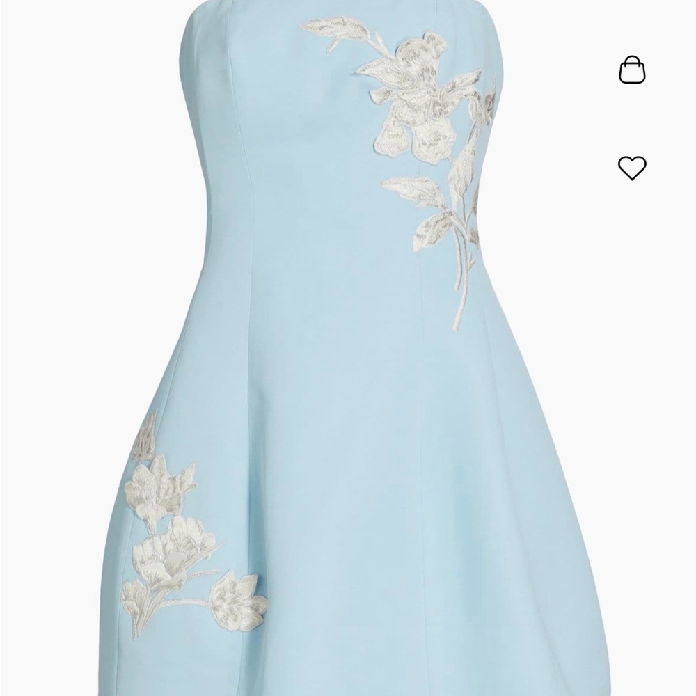 Sachin & Babi Embroidered Alanna Strapless Mini Dress
